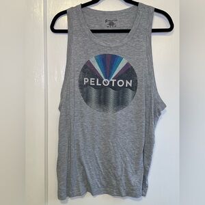 Peloton Gray Graphic Muscle Tee